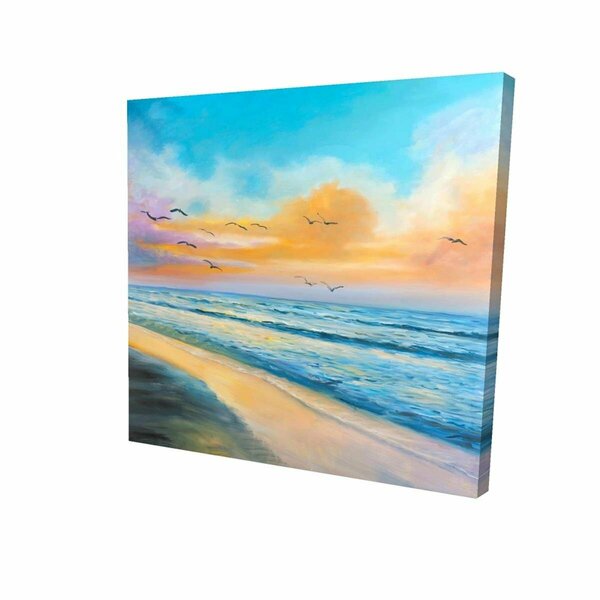Fondo 12 x 12 in. Breathtaking Tropical Sunset-Print on Canvas FO2790880